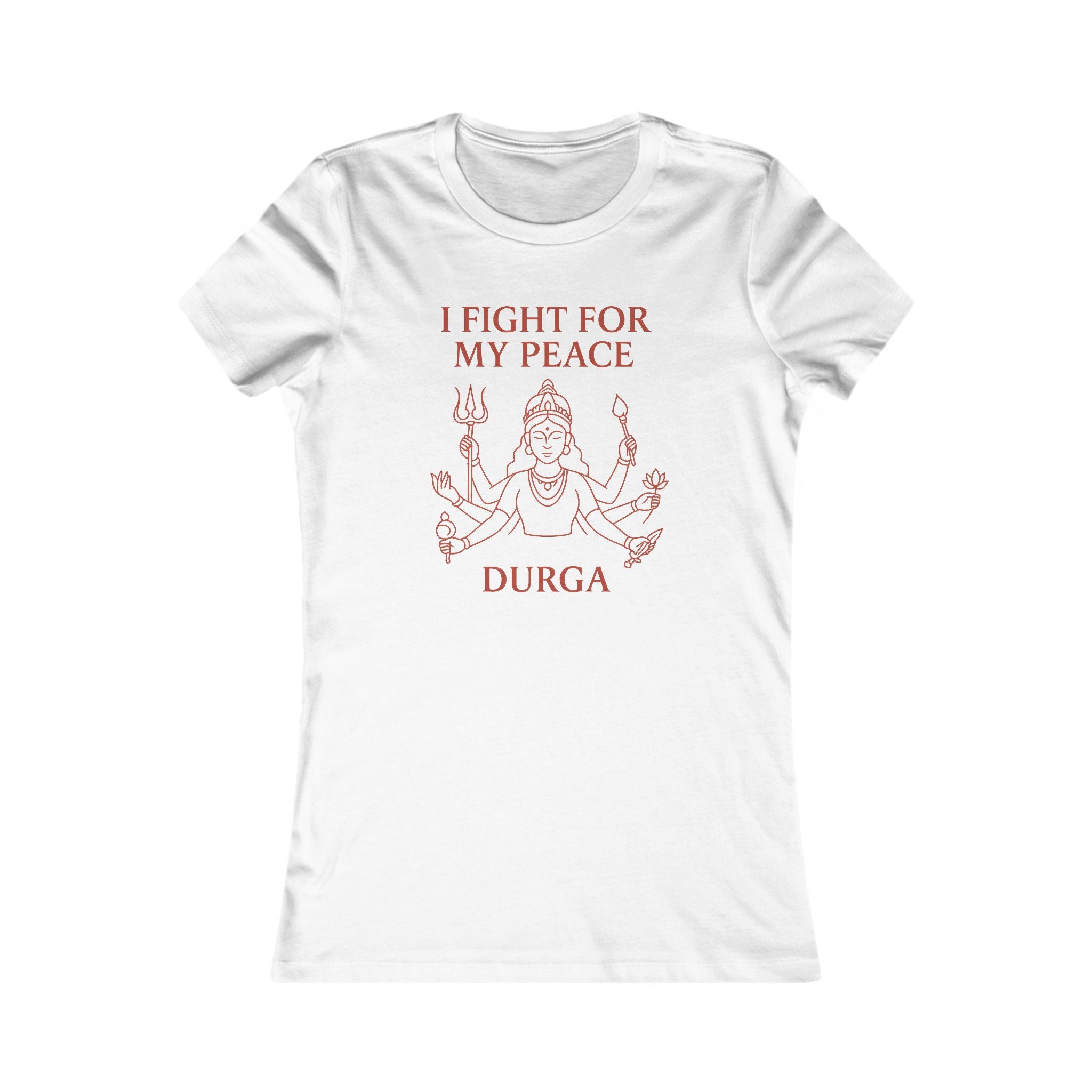 Modern Goddess Tee –Durga – I Fight for My Peace Tee