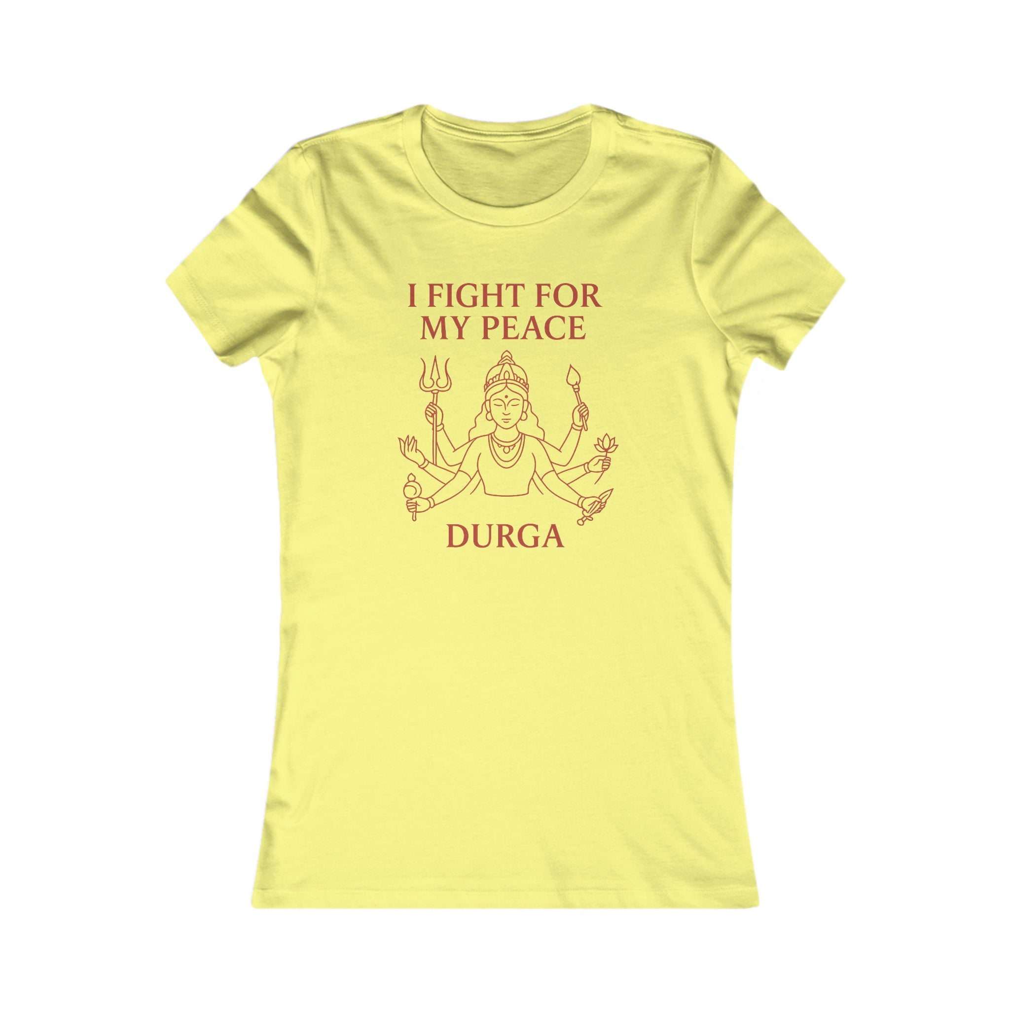 Modern Goddess Tee –Durga – I Fight for My Peace Tee