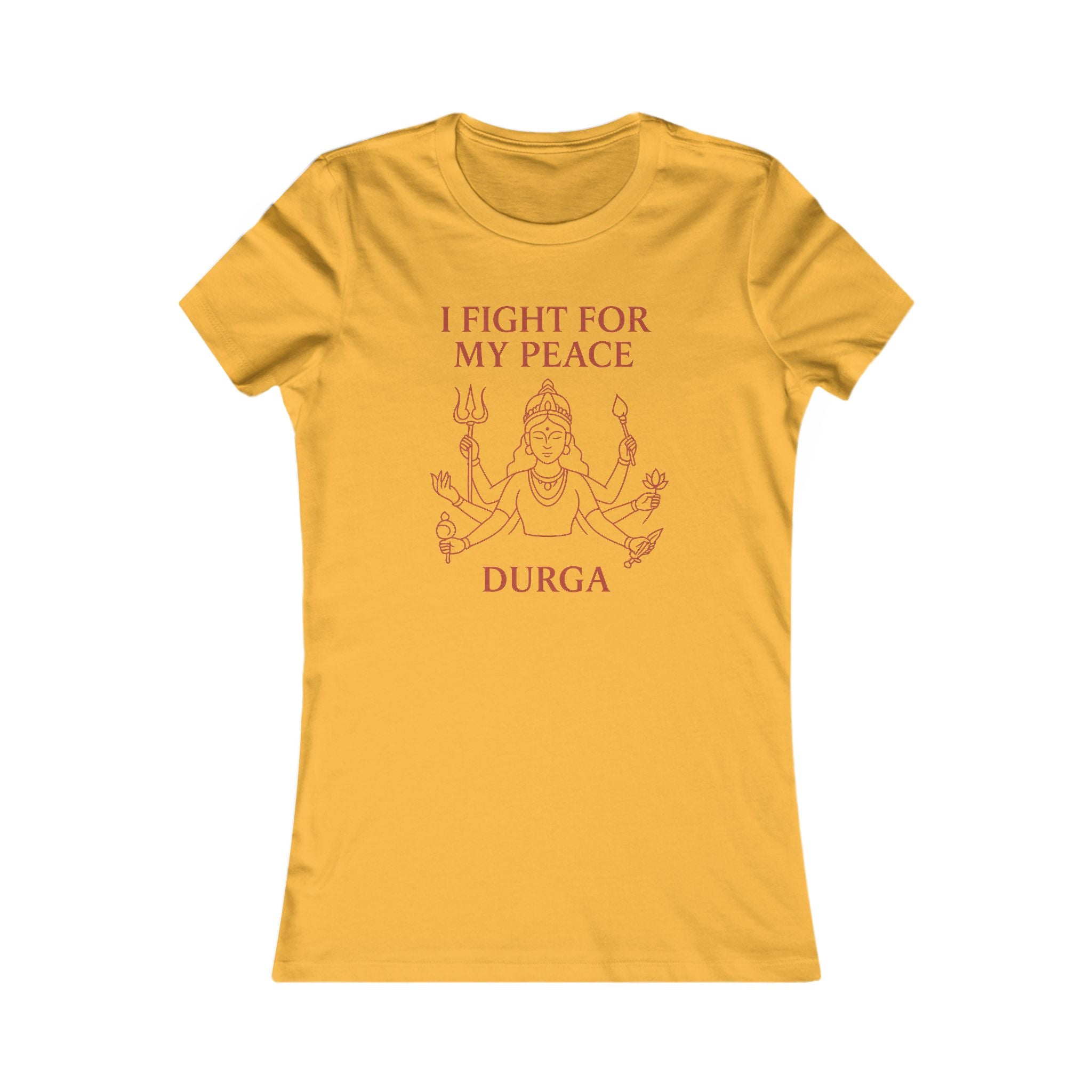 Modern Goddess Tee –Durga – I Fight for My Peace Tee