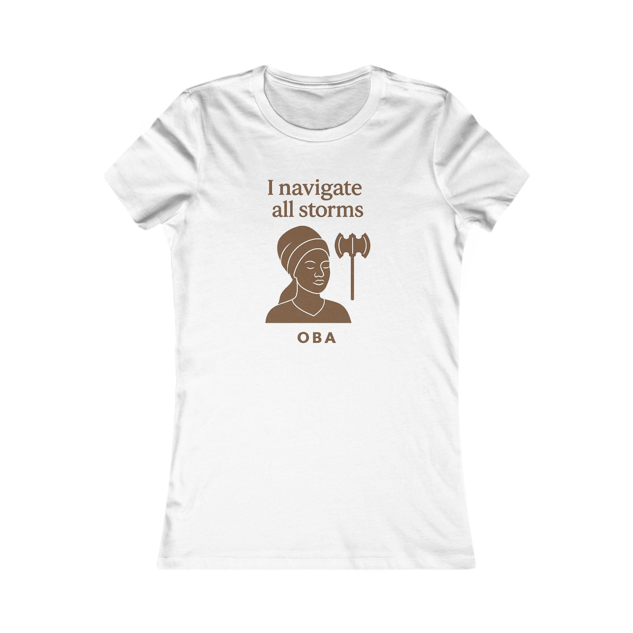 Modern Goddess Tee – Oba – I navigate all storms