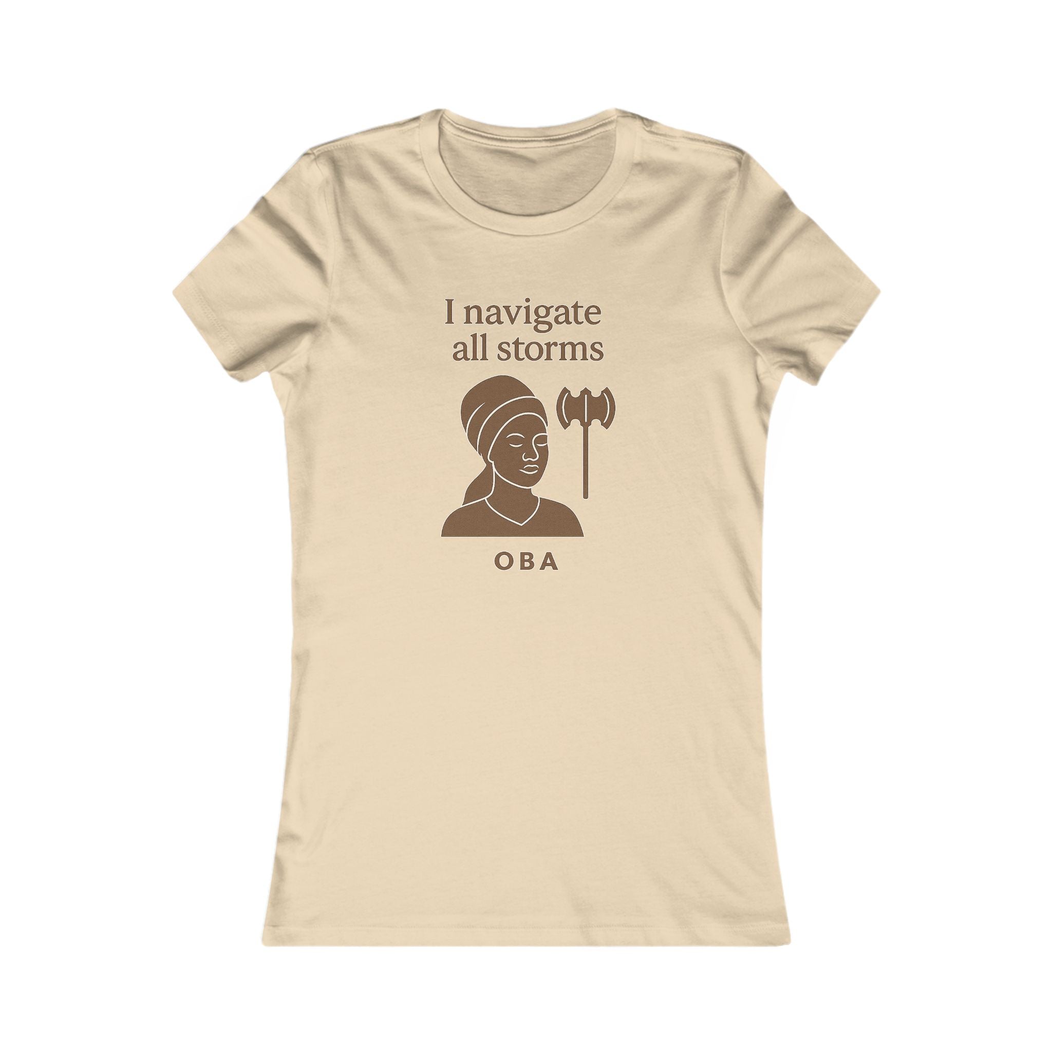 Modern Goddess Tee – Oba – I navigate all storms