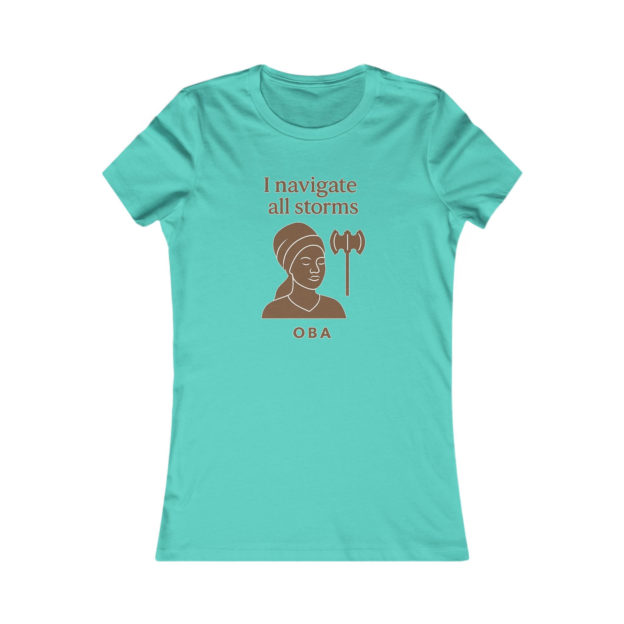 Modern Goddess Tee – Oba – I navigate all storms