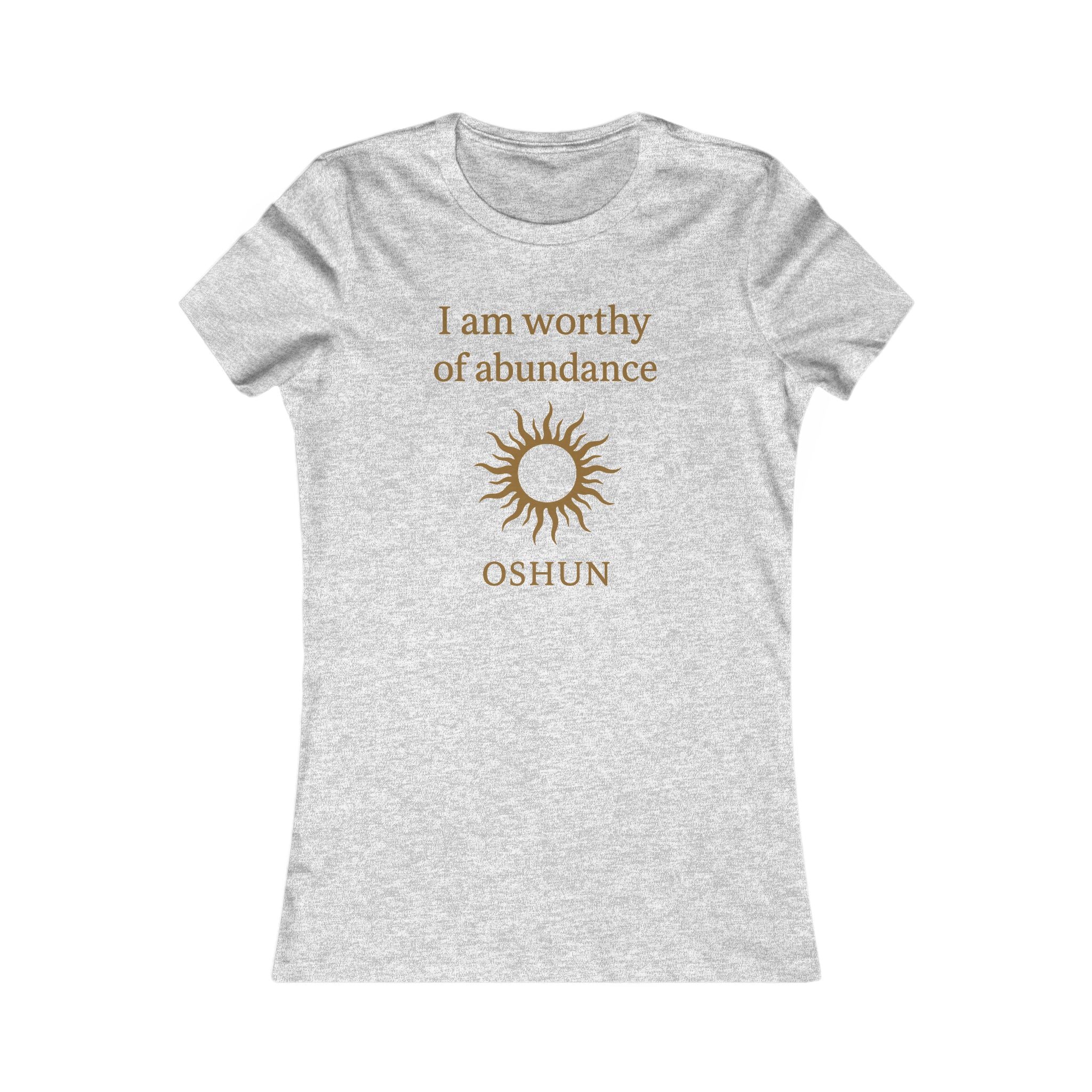 Modern Goddess Tee – Oshun – I am worthy of abundance Tee