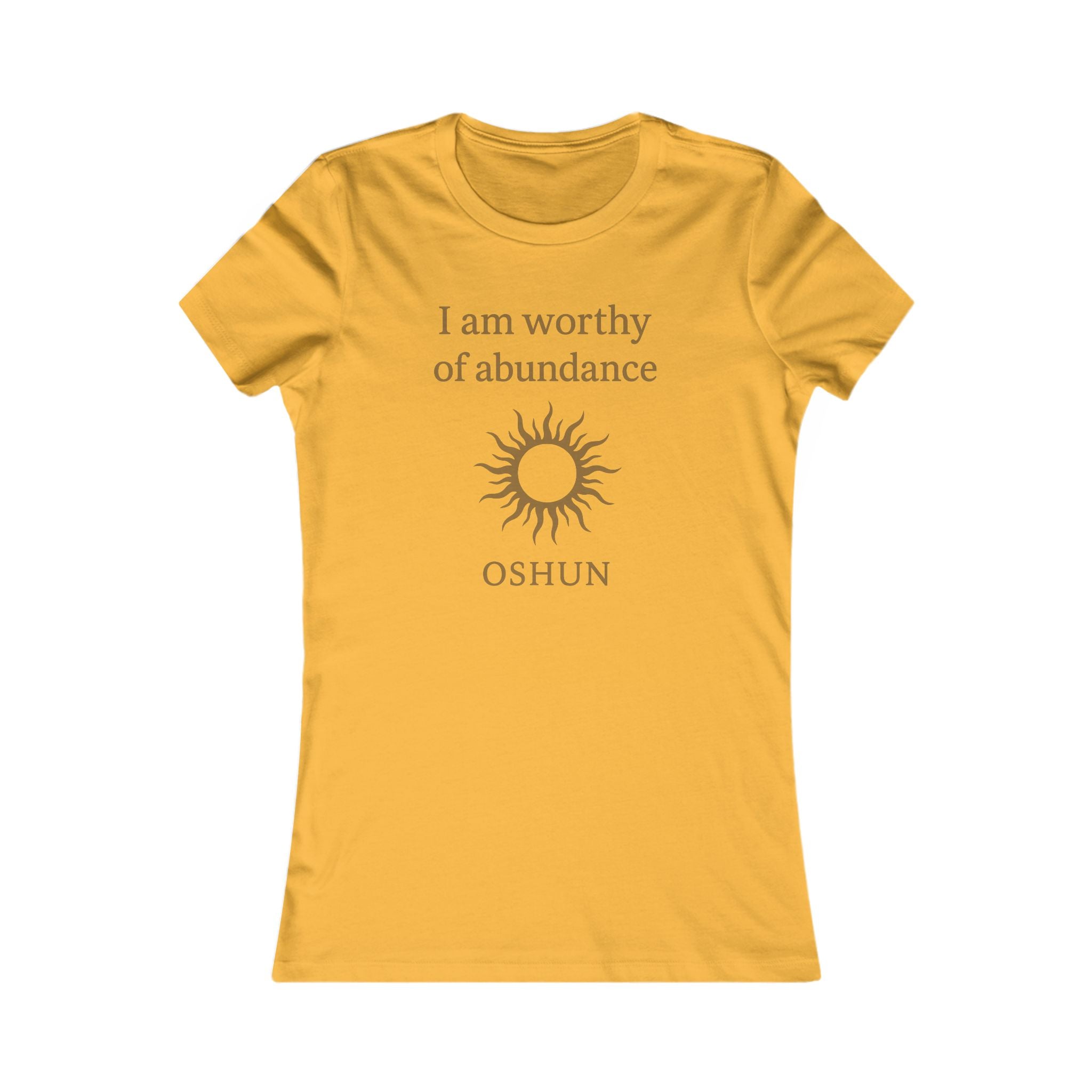 Modern Goddess Tee – Oshun – I am worthy of abundance Tee