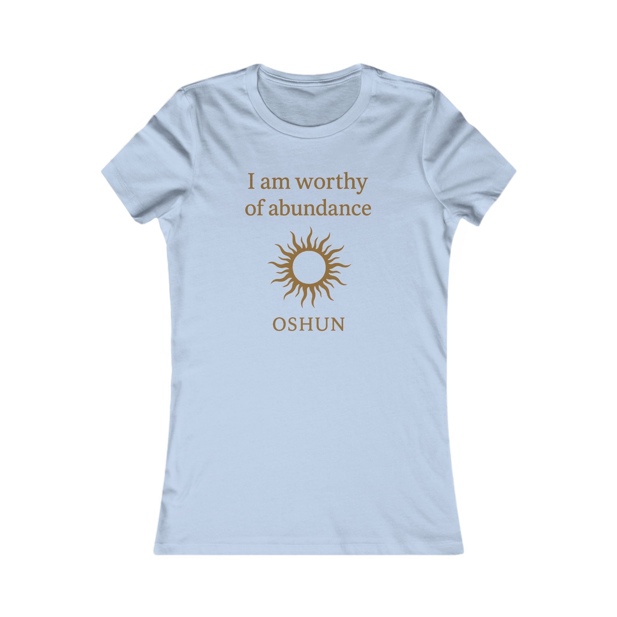 Modern Goddess Tee – Oshun – I am worthy of abundance Tee