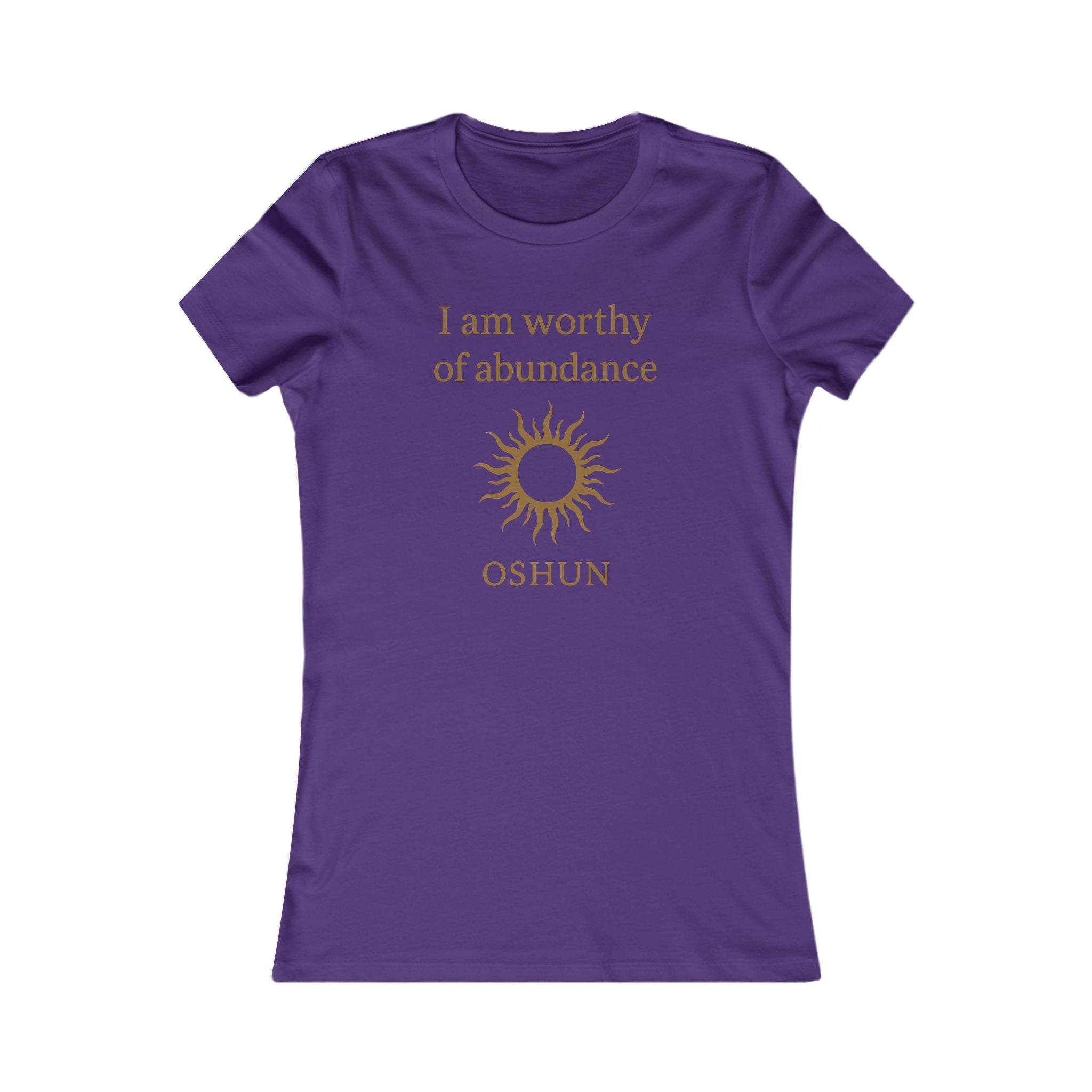 Modern Goddess Tee – Oshun – I am worthy of abundance Tee