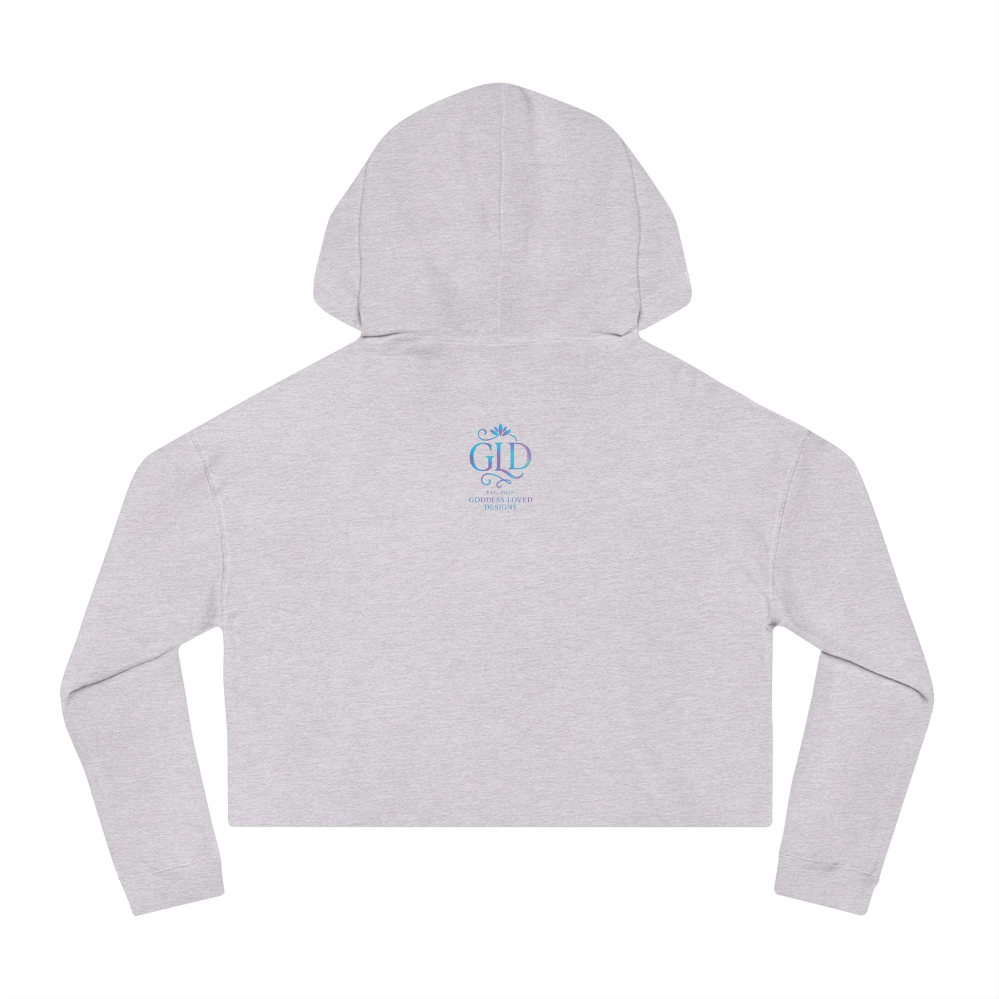 Goddess Empowerment - Cropped Sweatshirt - “I Bloom in Unexpected Places” Persephone Hoodie – Duality & Rebirth Apparel