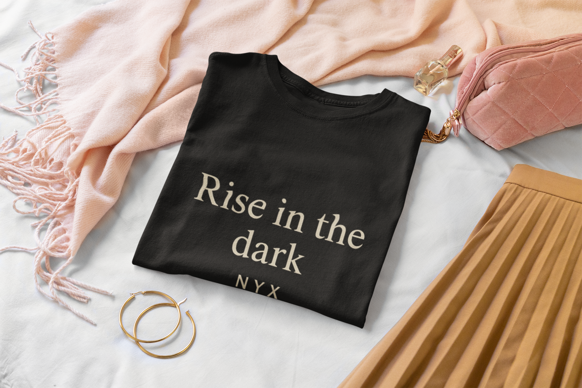 Modern Goddess Tee – Nyx – Rise in the Dark Tee