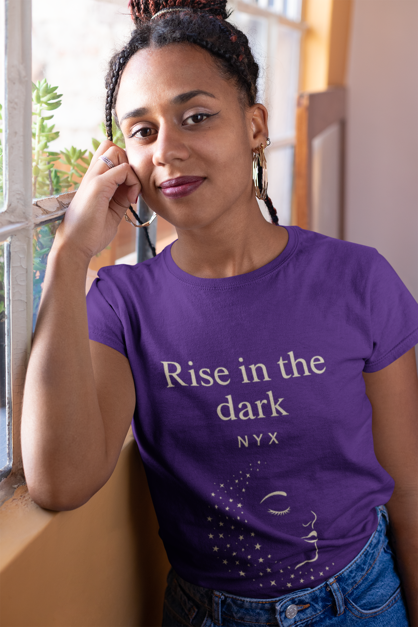Modern Goddess Tee – Nyx – Rise in the Dark Tee