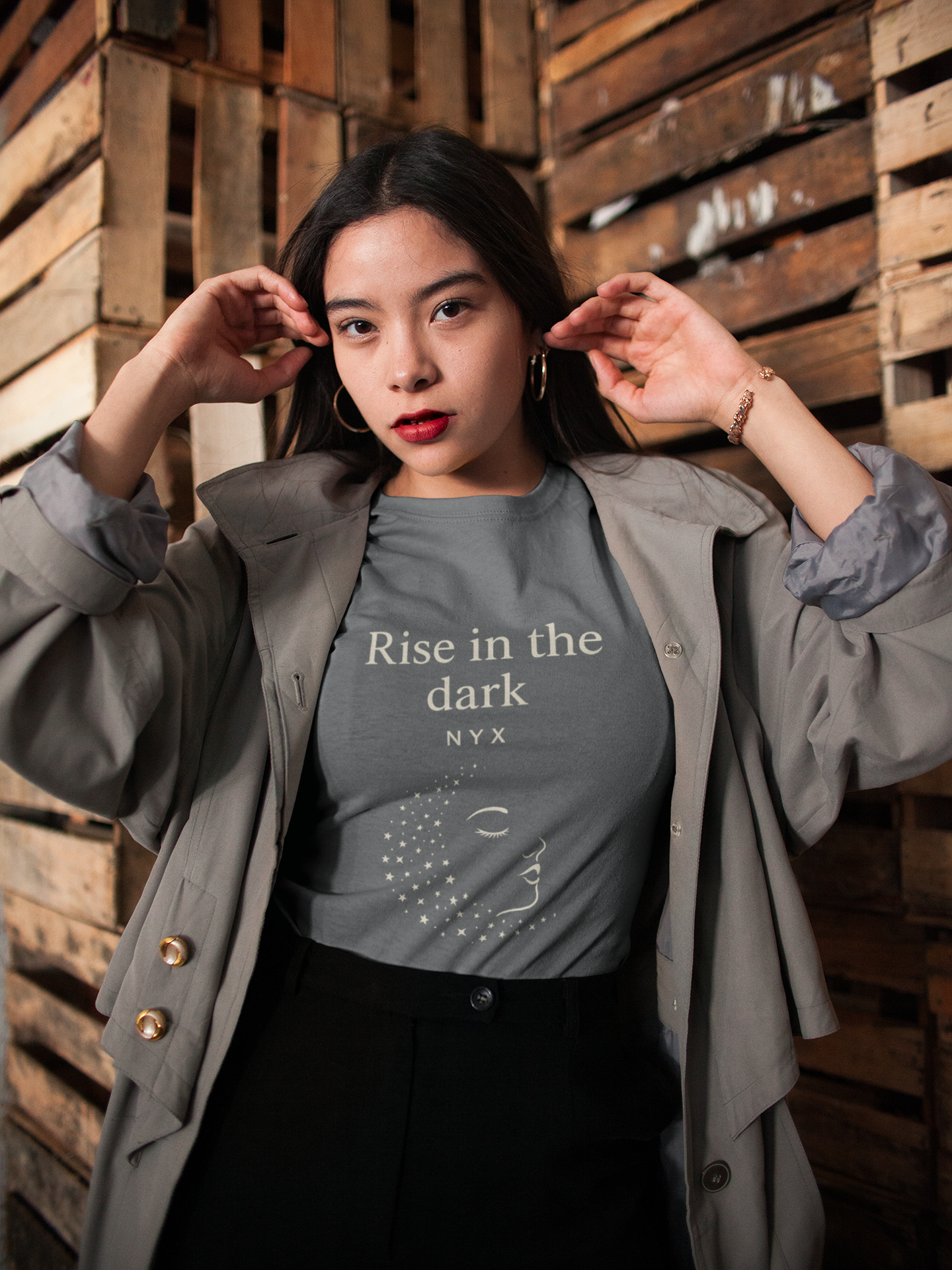 Modern Goddess Tee – Nyx – Rise in the Dark Tee