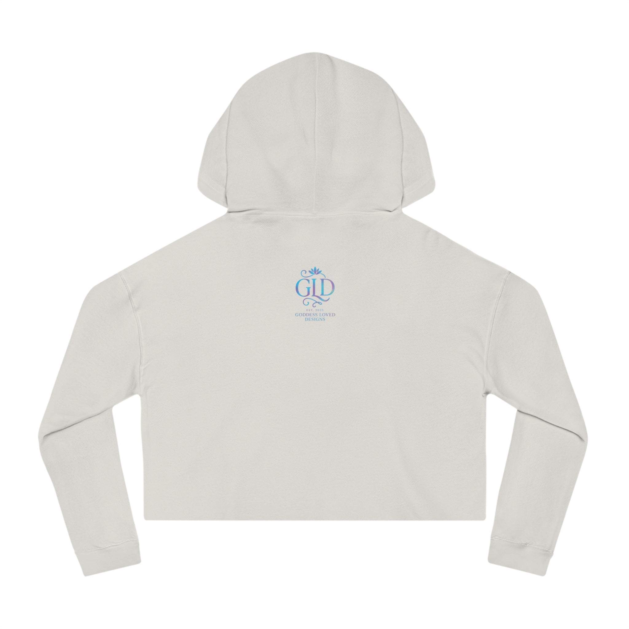 Goddess Empowerment - Cropped Sweatshirt - “I Bloom in Unexpected Places” Persephone Hoodie – Duality & Rebirth Apparel