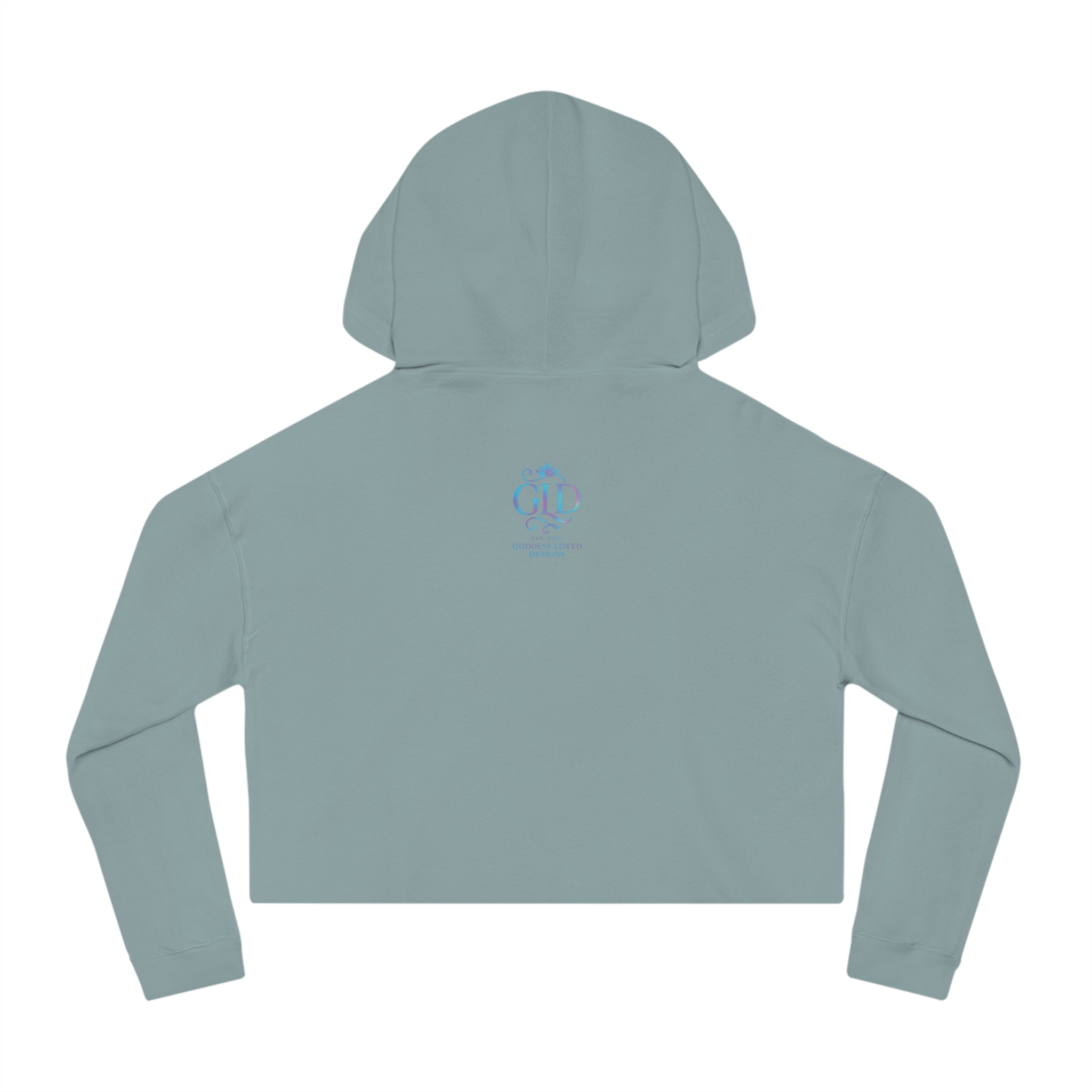 Goddess Empowerment - Cropped Sweatshirt - “I Bloom in Unexpected Places” Persephone Hoodie – Duality & Rebirth Apparel