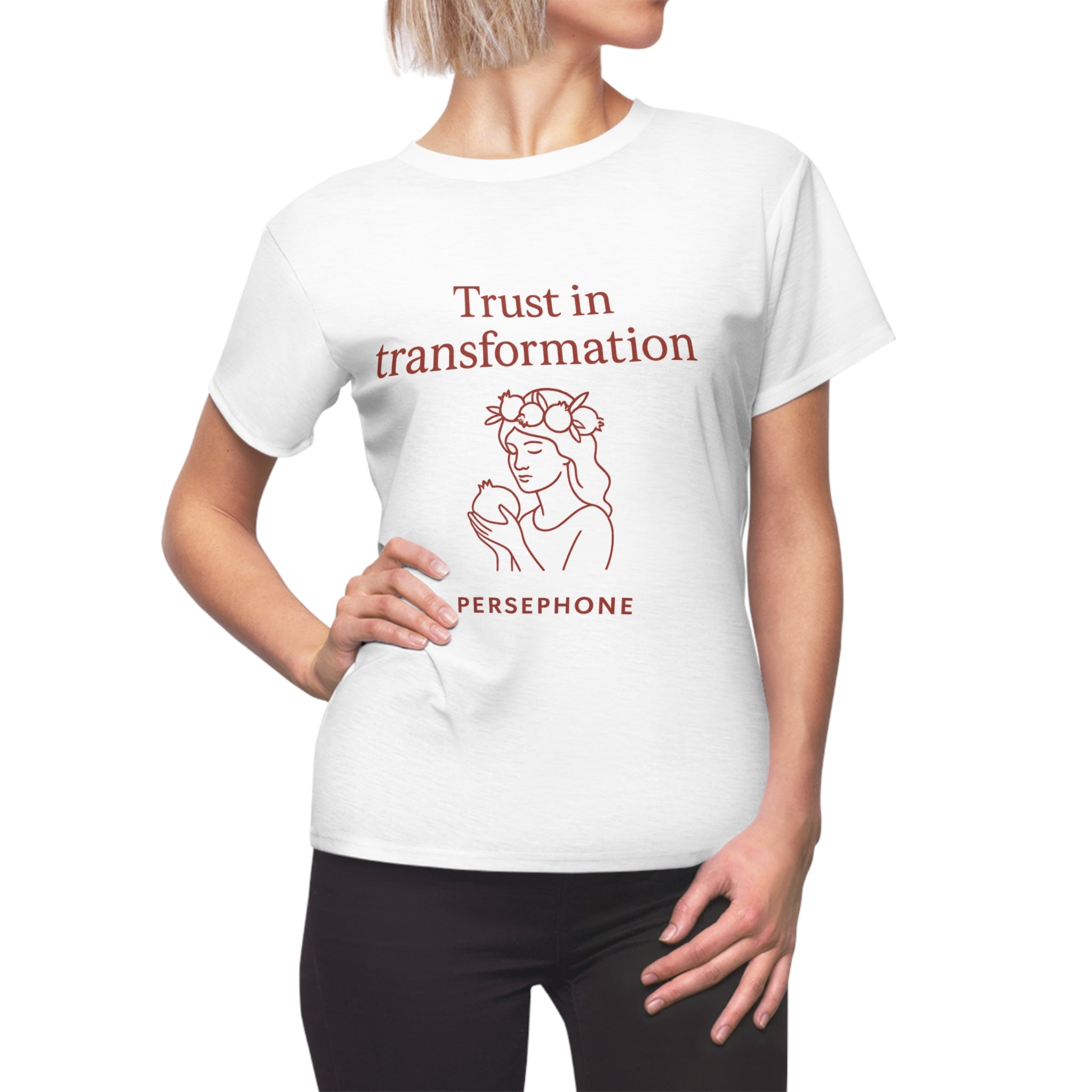 Modern Goddess Tee– Persephone , Trust in Transformation Tee