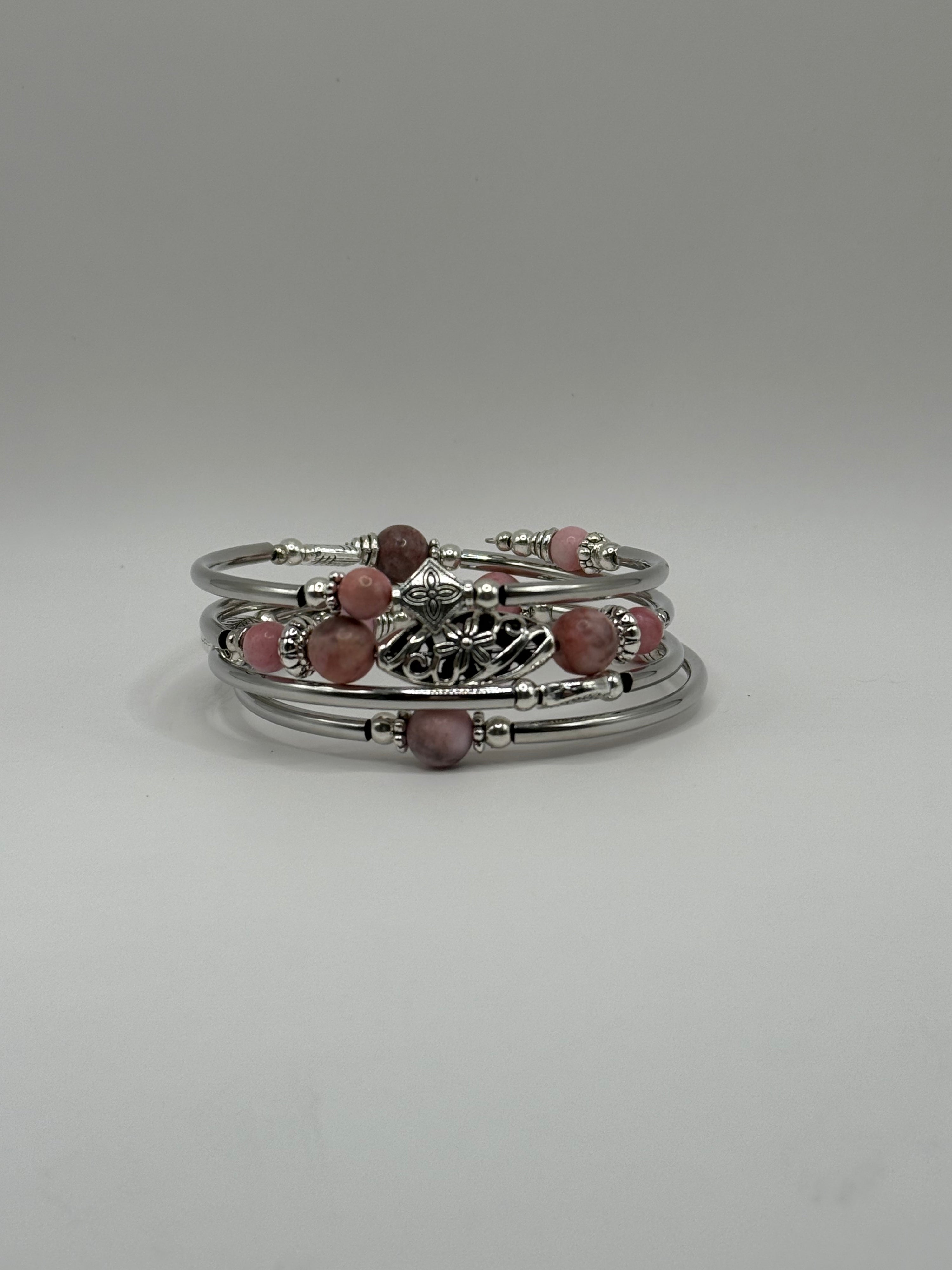 Rhodonite Wrap Bangle