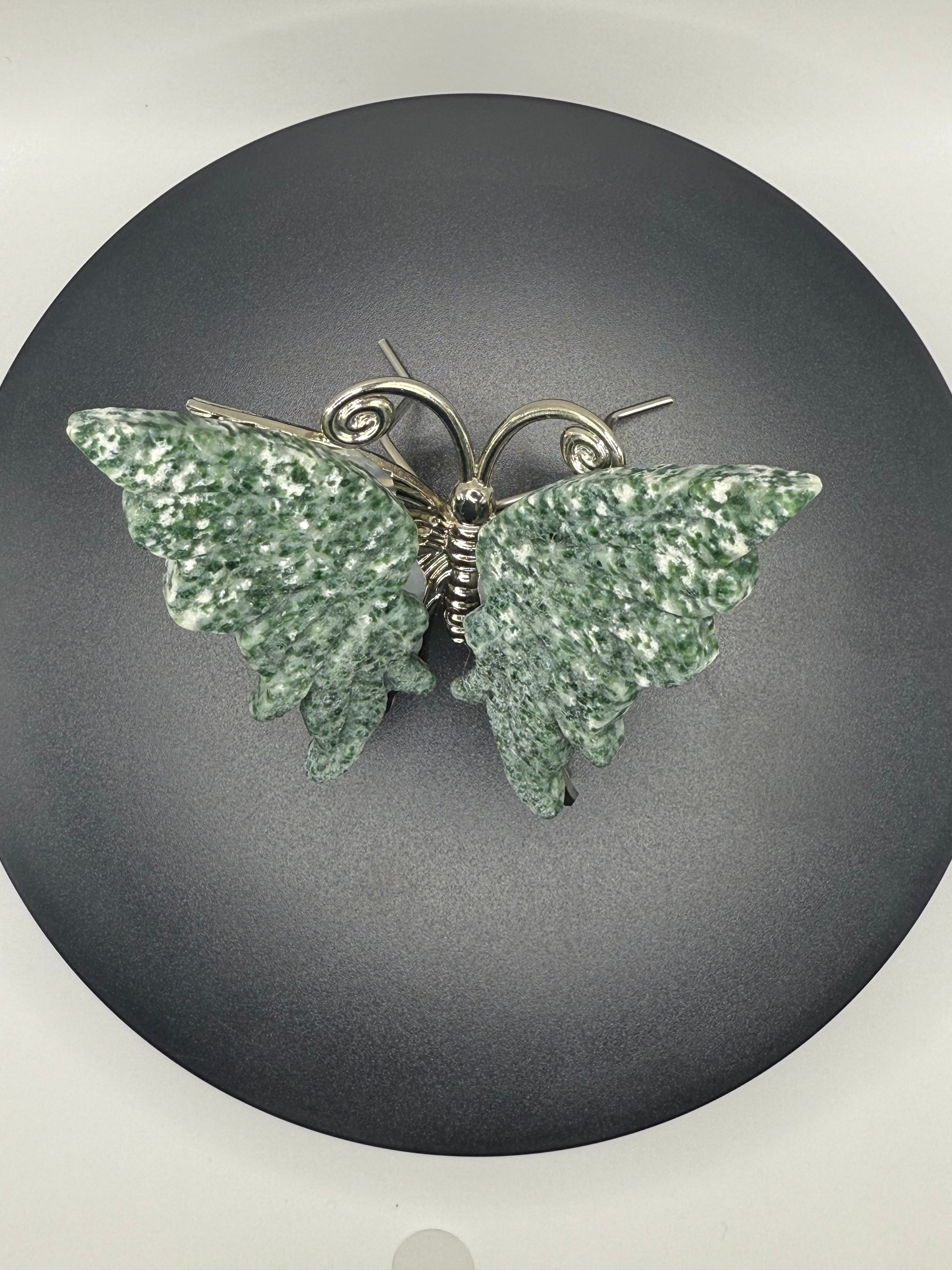 Moss Agate Butterfly