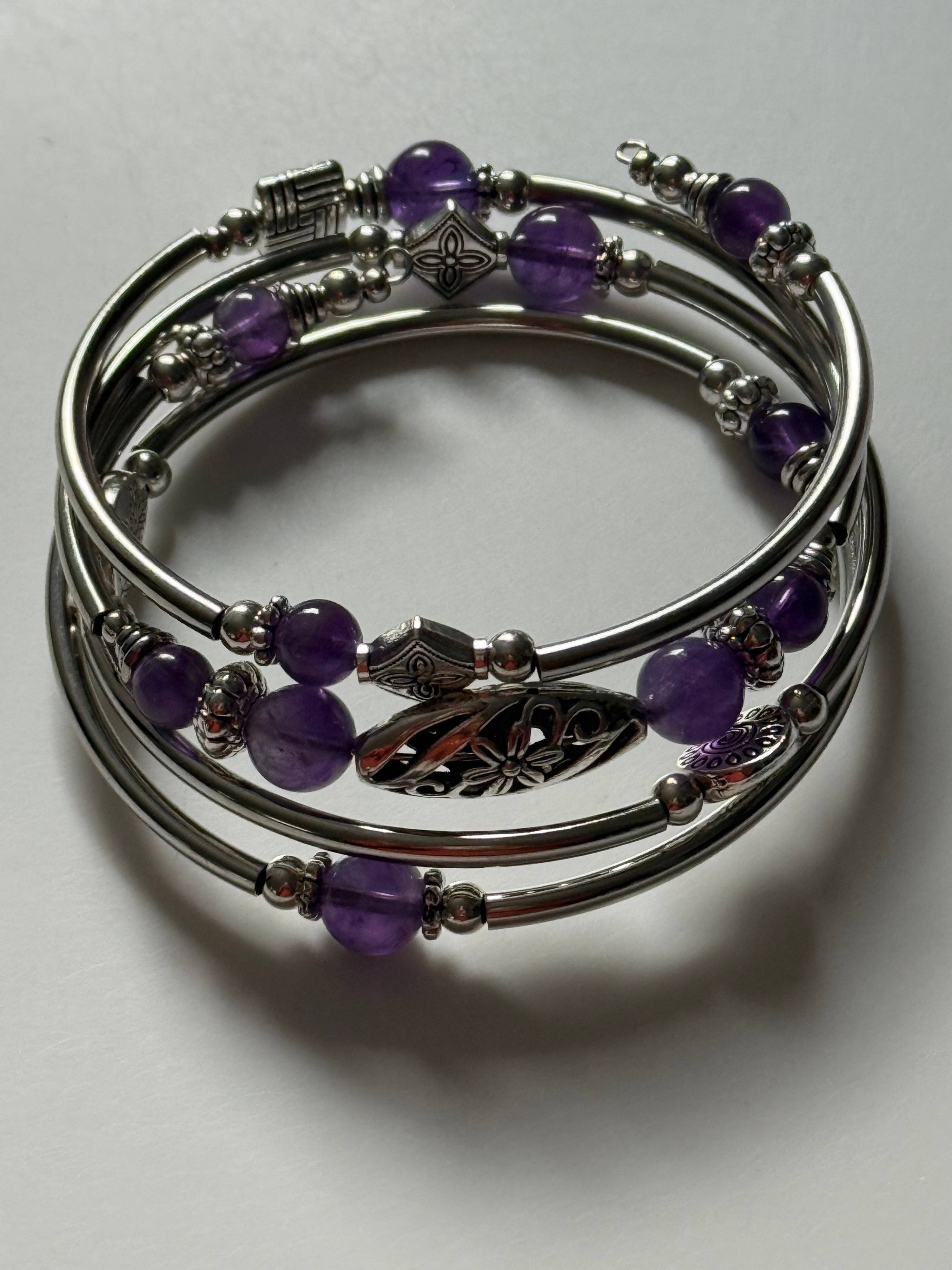 Amethyst Wrap Bangle