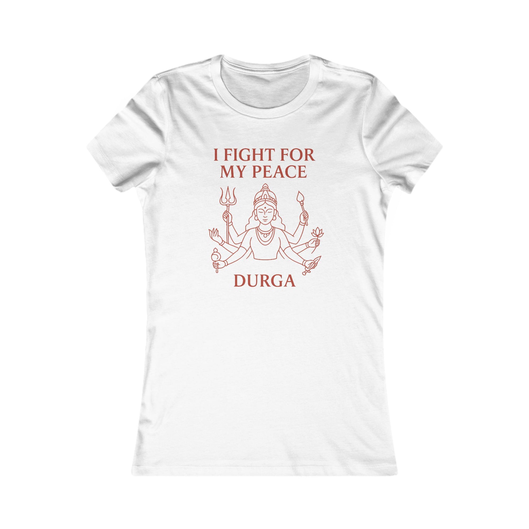 Modern Goddess Tee –Durga – I Fight for My Peace Tee