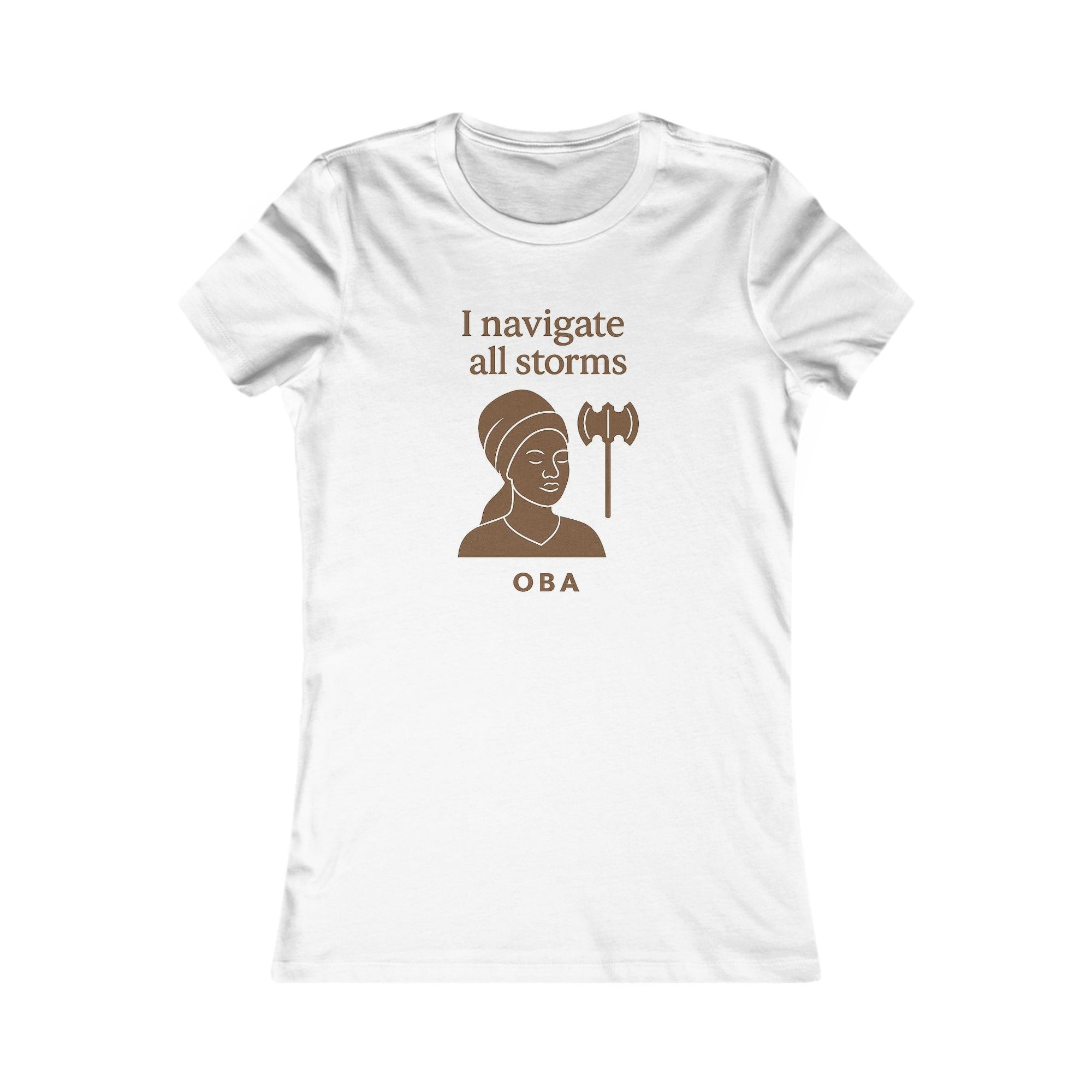 Modern Goddess Tee – Oba – I navigate all storms