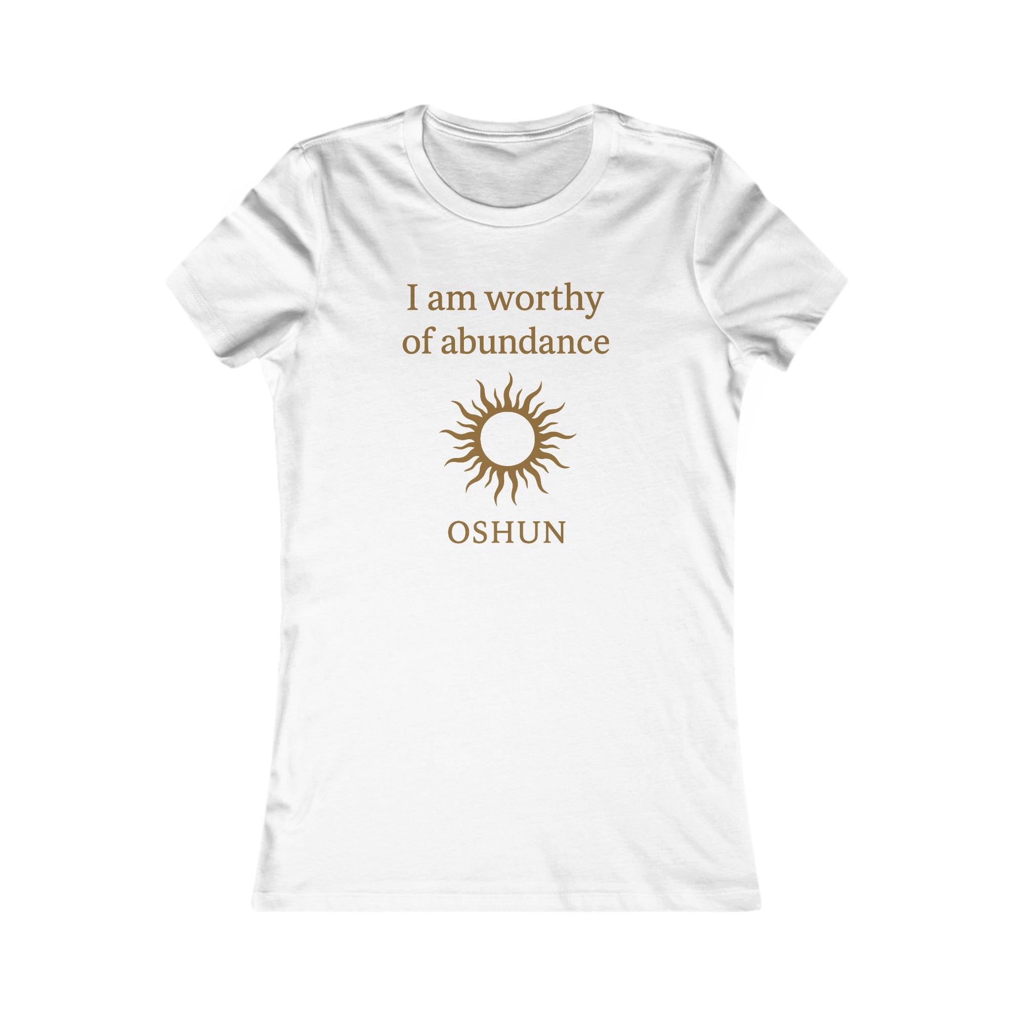 Modern Goddess Tee – Oshun – I am worthy of abundance Tee