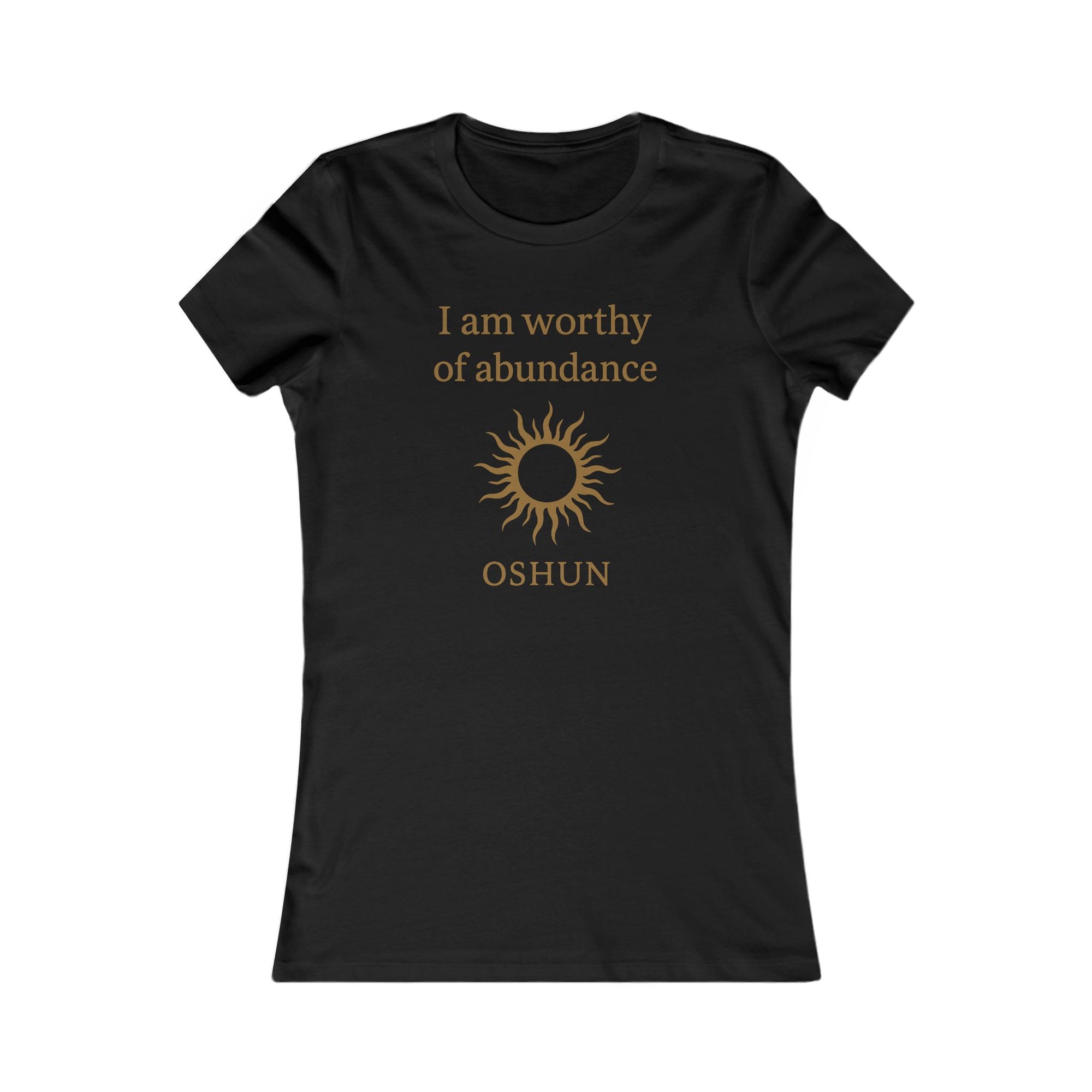 Modern Goddess Tee – Oshun – I am worthy of abundance Tee