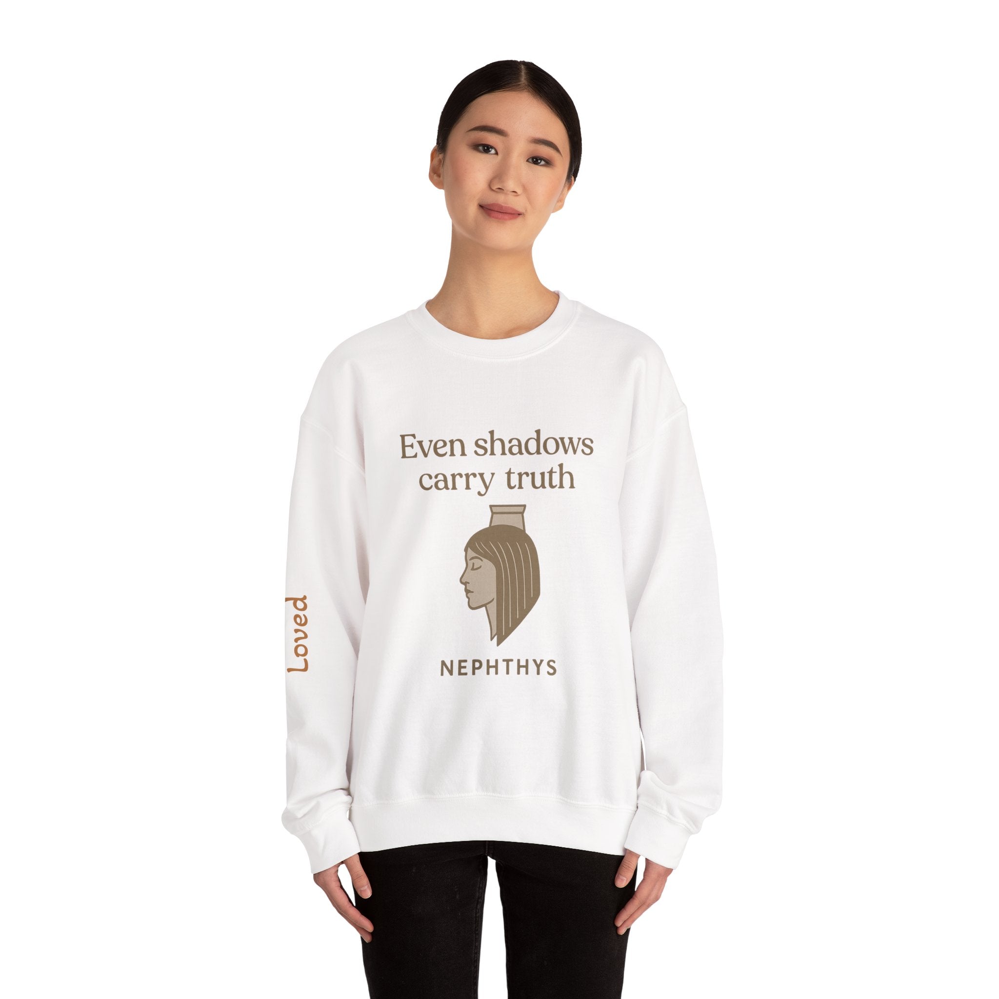 Goddess Empowerment Sweatshirt – Nephthy – Even shadows carry truth Sweatshirt