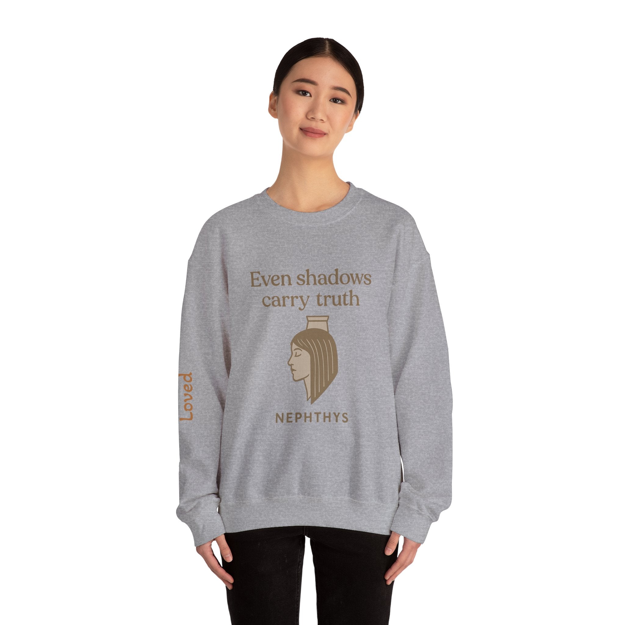 Goddess Empowerment Sweatshirt – Nephthy – Even shadows carry truth Sweatshirt