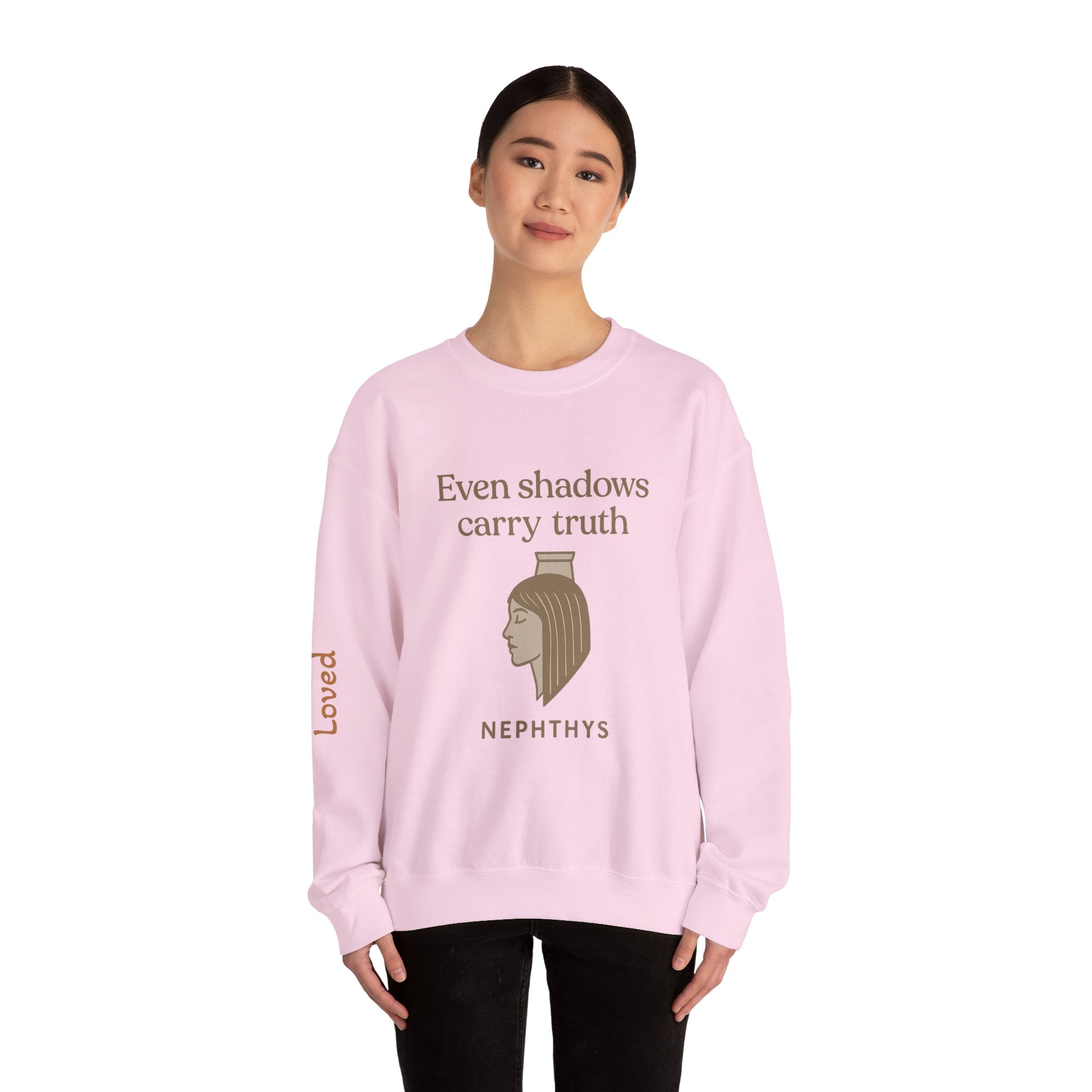 Goddess Empowerment Sweatshirt – Nephthy – Even shadows carry truth Sweatshirt