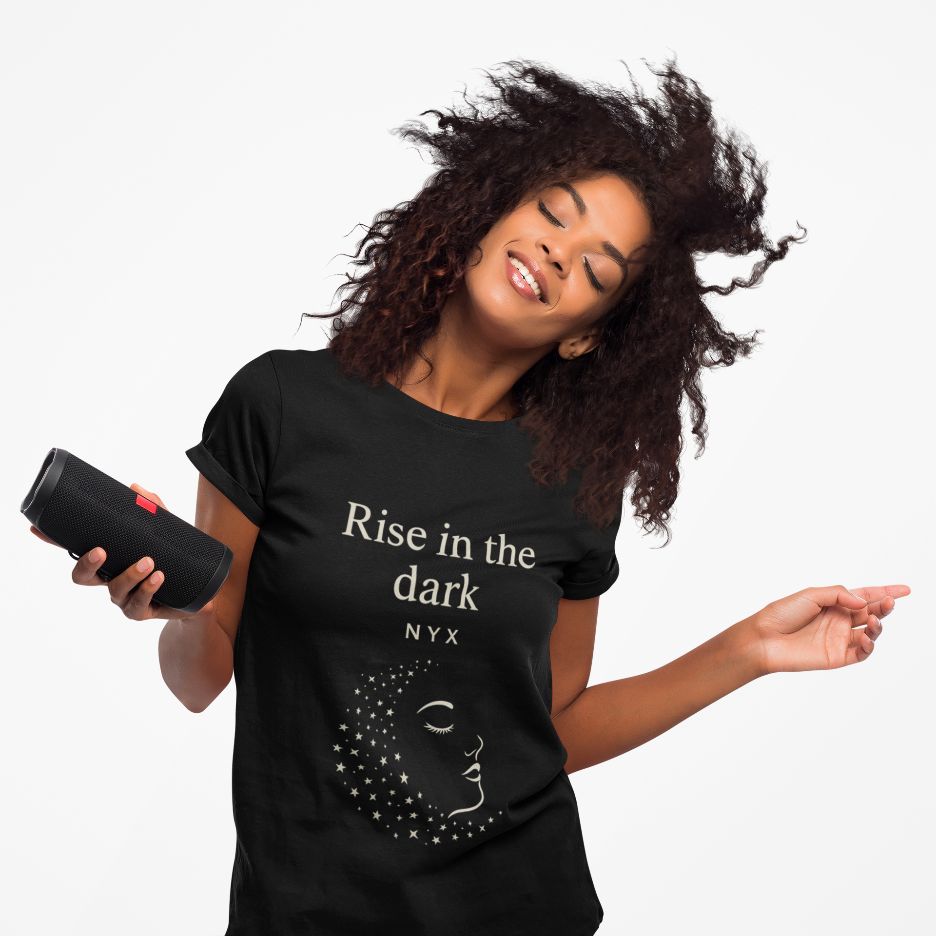 Modern Goddess Tee – Nyx – Rise in the Dark Tee