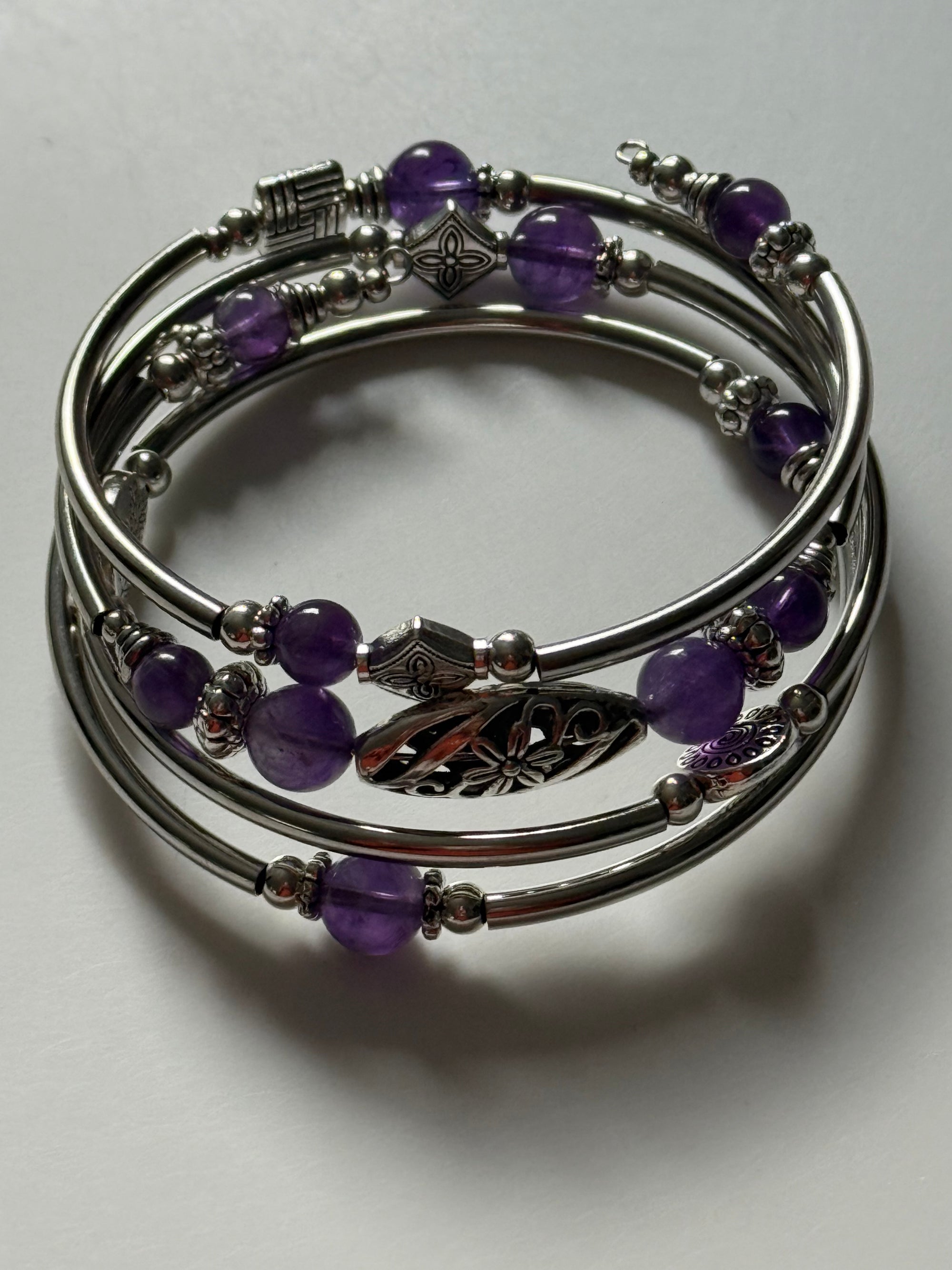 Amethyst Wrap Bangle